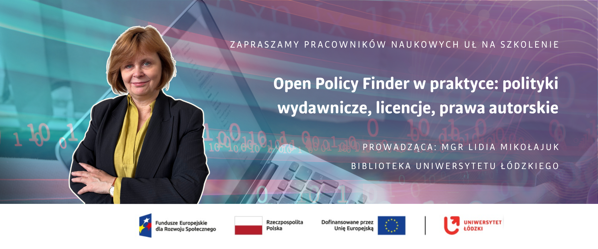 SzkolenieFERS_Open_policy_finder Grafika zachęcająca do udziału w szkoleniu